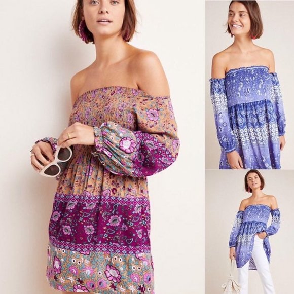 Anthropologie Dresses & Skirts - Anthropologie Raga Faye Off the shoulder Dress NWT